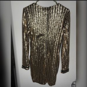 Gold sequins dress